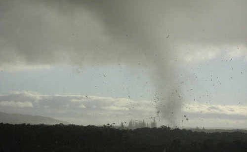 Photo of the cyclone that swept across Lennox Head in 2010, by Josh Lambie, 11 years old. Photo of the cyclone that swept across Lennox Head in 2010, by Josh Lambie, 11 years old.